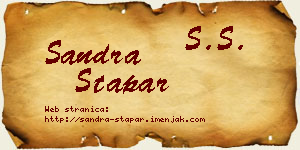Sandra Stapar vizit kartica